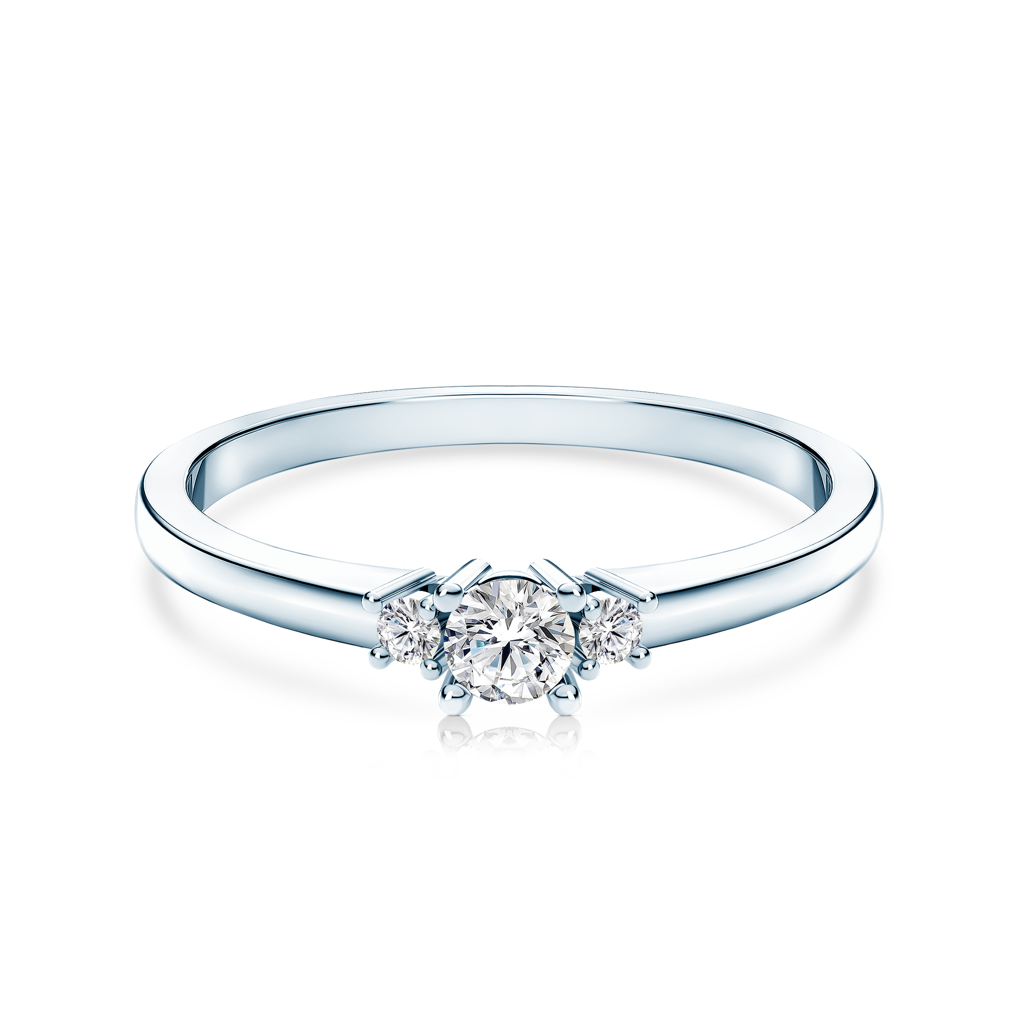 Δαχτυλίδι αρραβώνων SAVICKI: λευκός χρυσός, διαμάντι