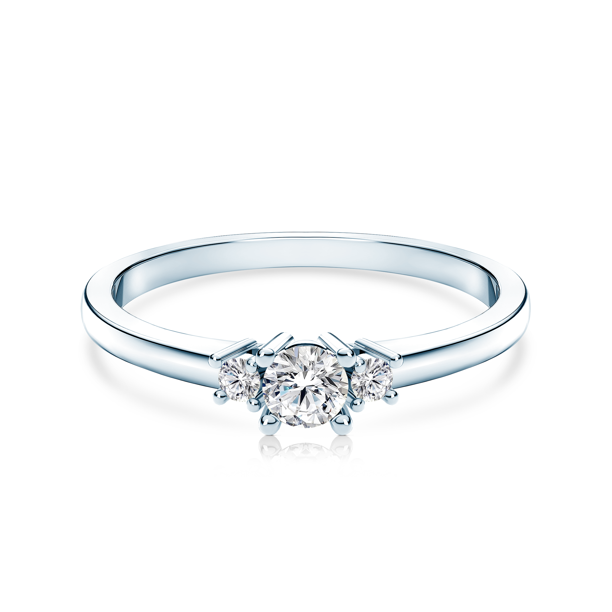 Годежен пръстен SAVICKI: бяло злато, диамант