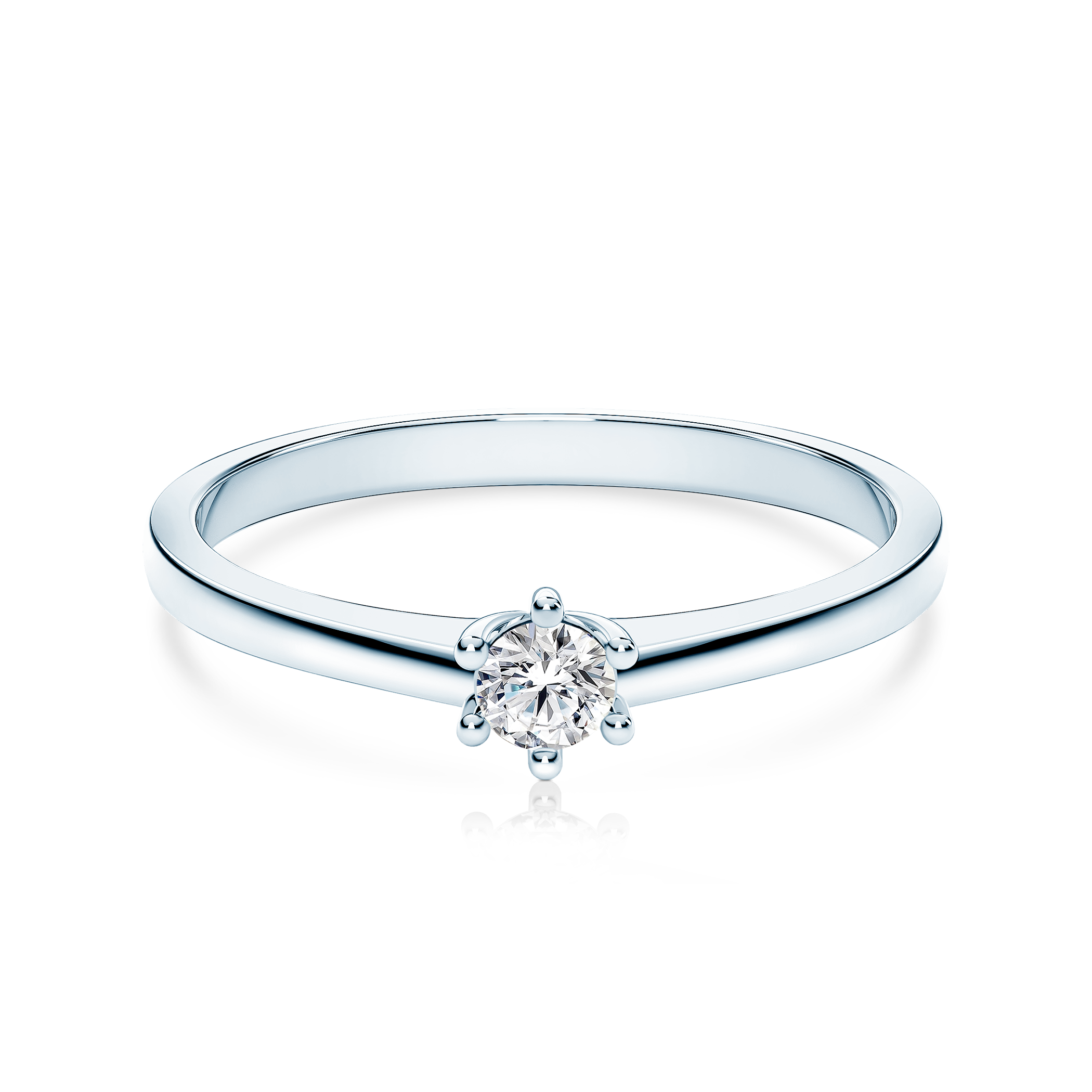 Δαχτυλίδι αρραβώνων SAVICKI: λευκός χρυσός, διαμάντι