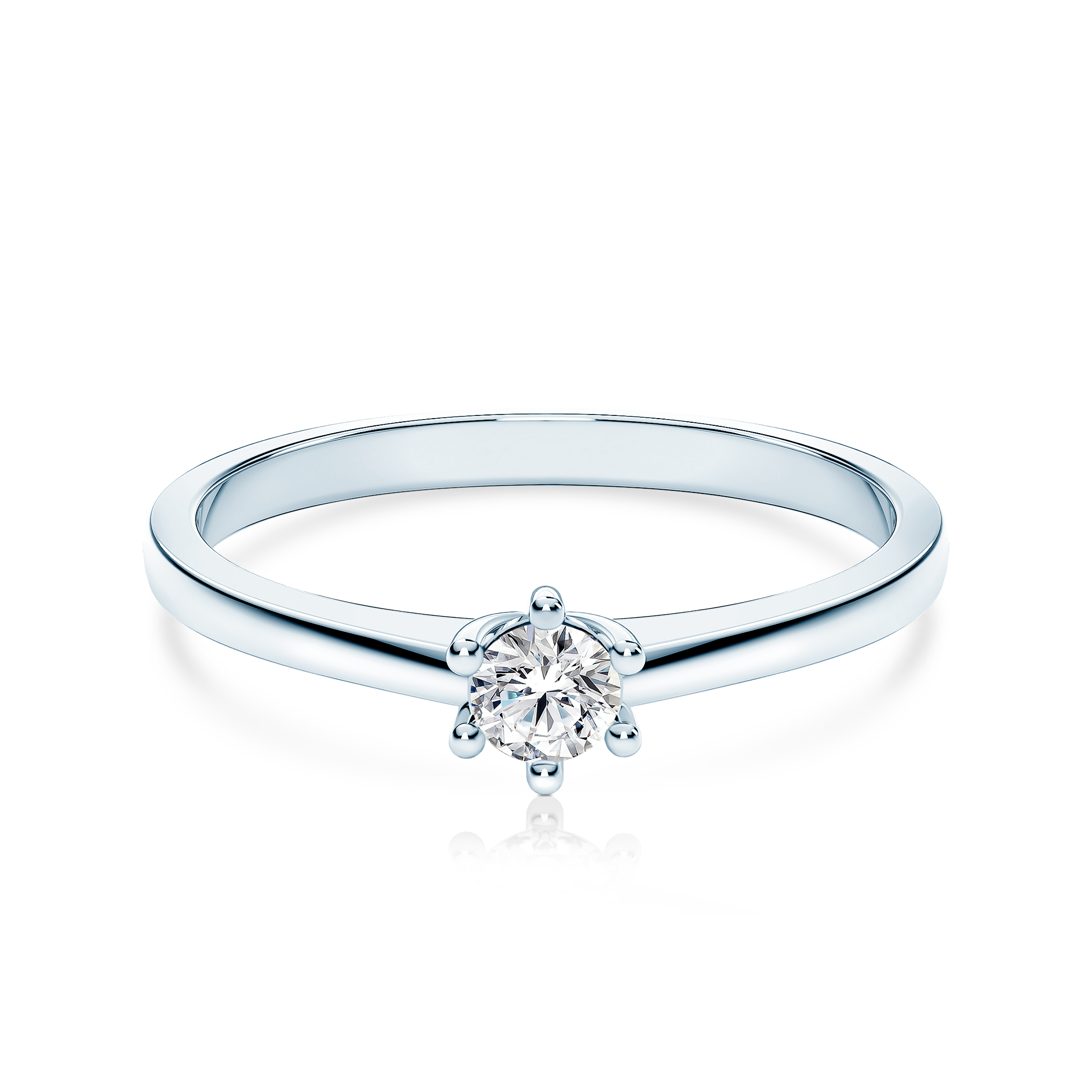 Годежен пръстен SAVICKI: бяло злато, диамант