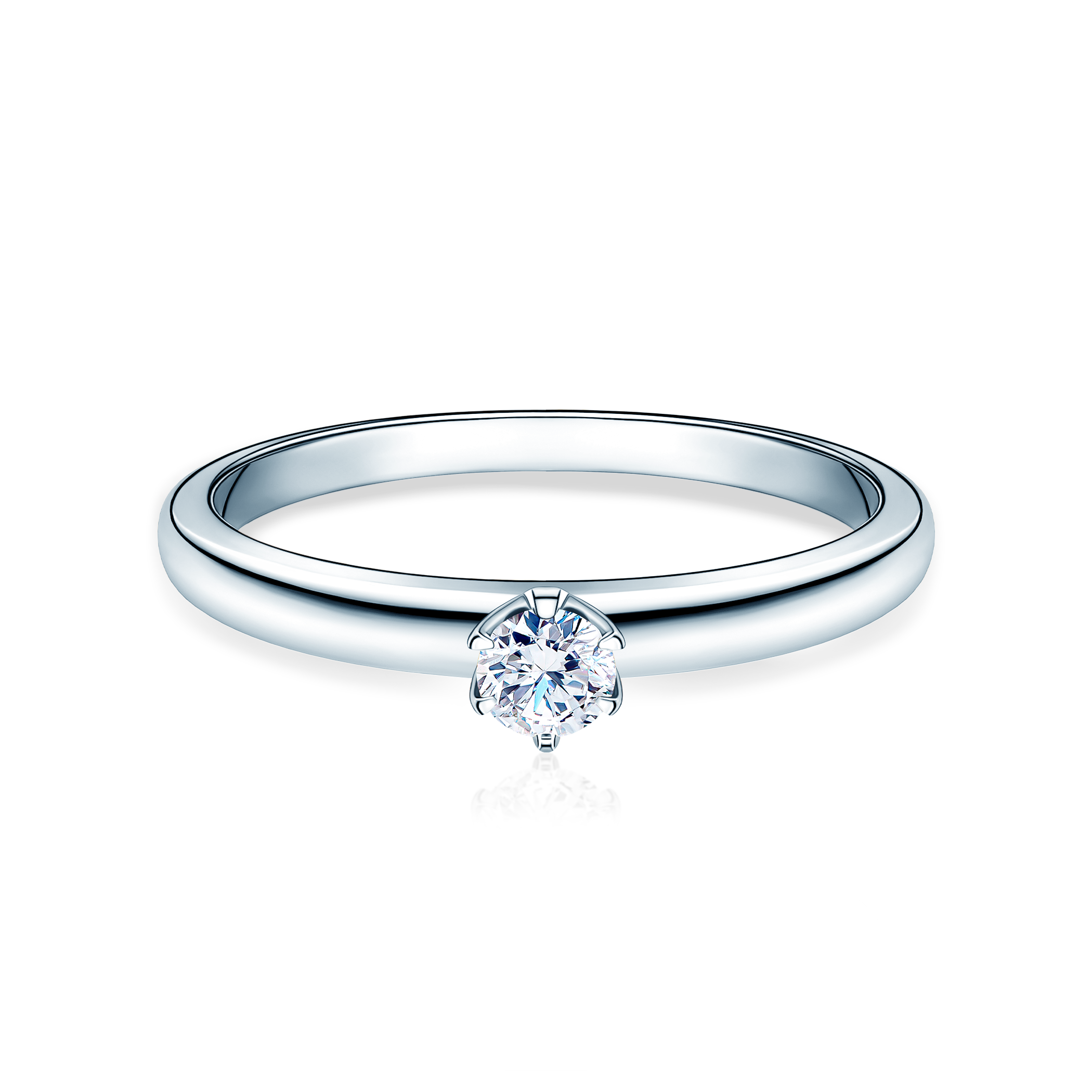 Δαχτυλίδι αρραβώνων SAVICKI: λευκός χρυσός, διαμάντι