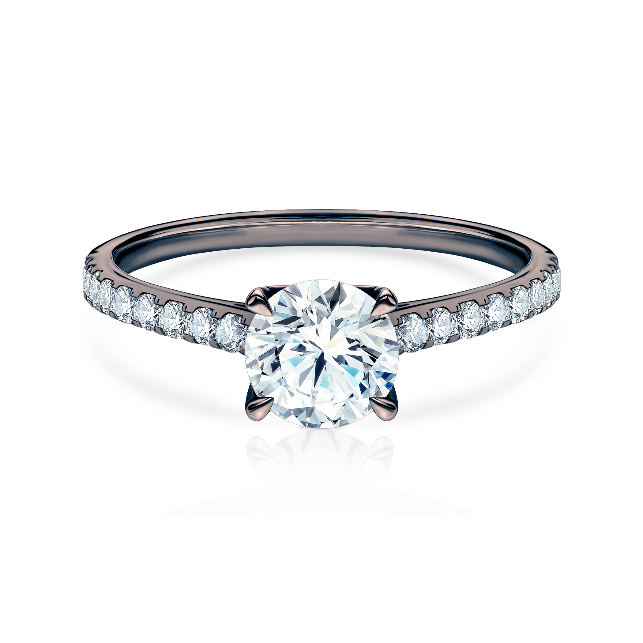 Δαχτυλίδι αρραβώνων Share Your Love: μαύρος χρυσός, διαμάντι