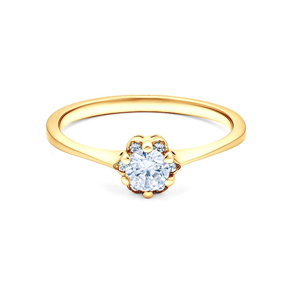 Inel de logodnă SAVICKI: aur , diamante