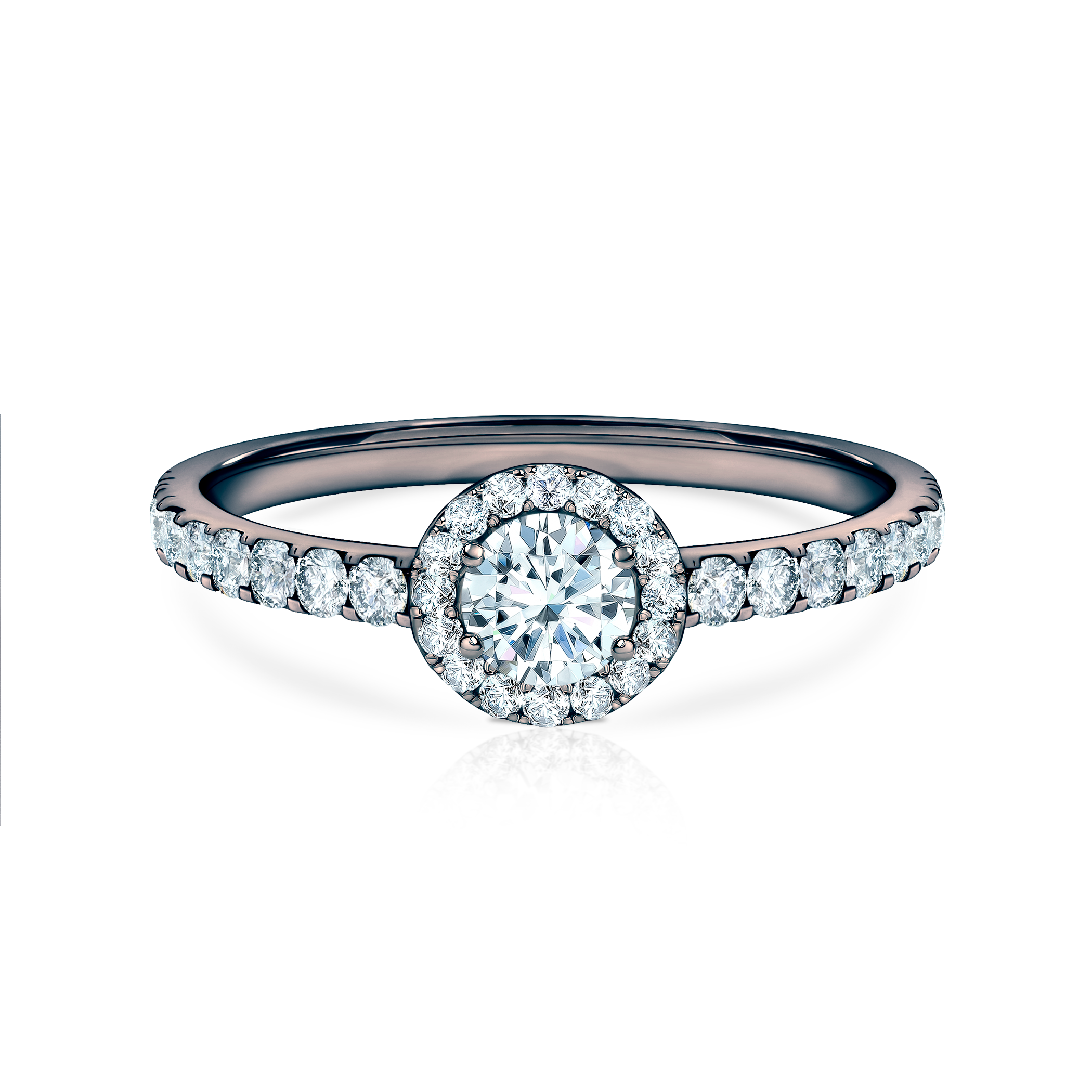 Zaručnički prsten This is Love: crno zlato, dijamant