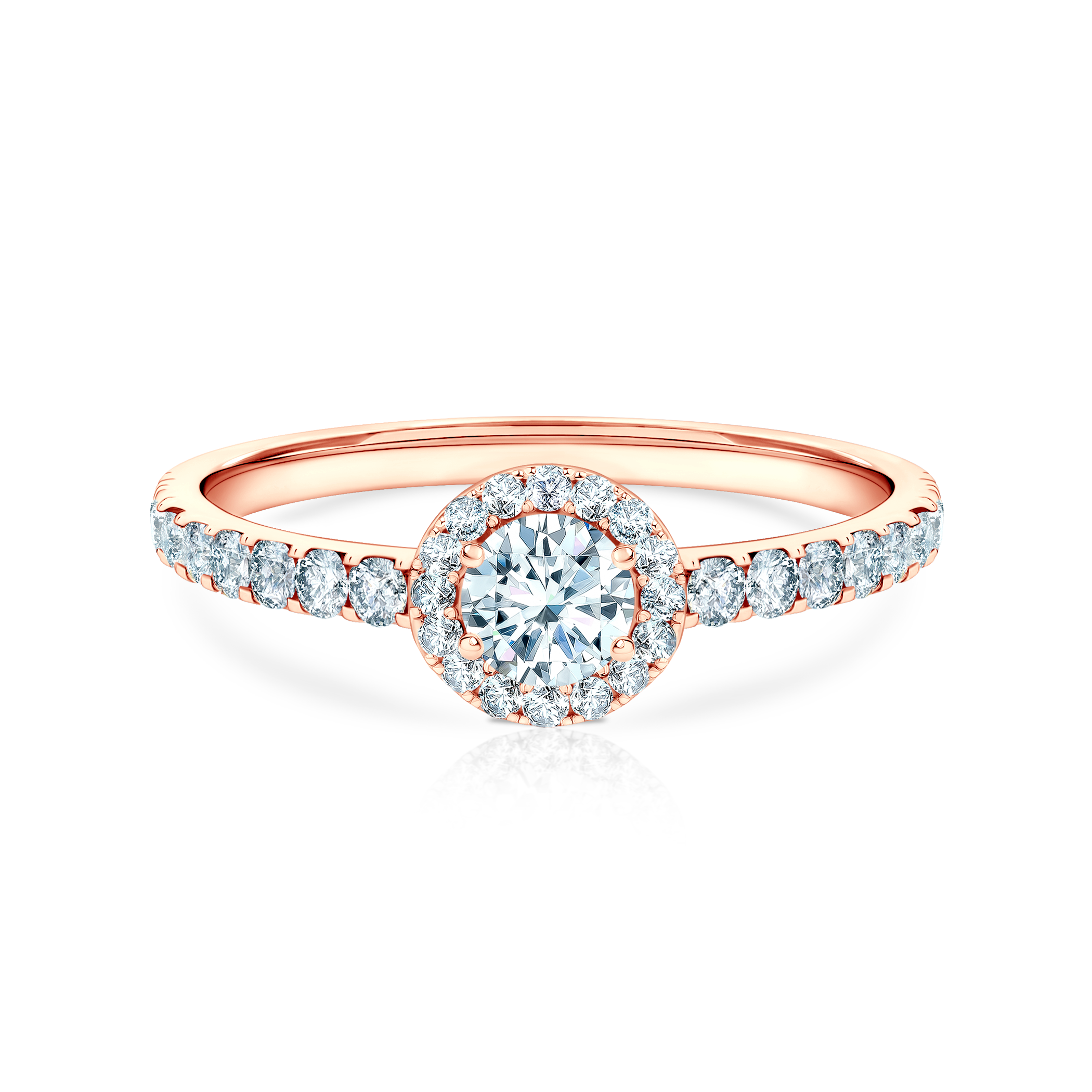 Δαχτυλίδι αρραβώνων This Is Love: ροζ χρυσός, διαμάντι