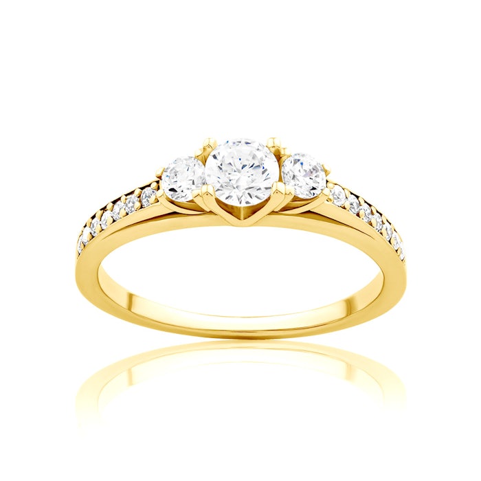 SAVICKI eljegyzési gyűrű: arany és gyémántok