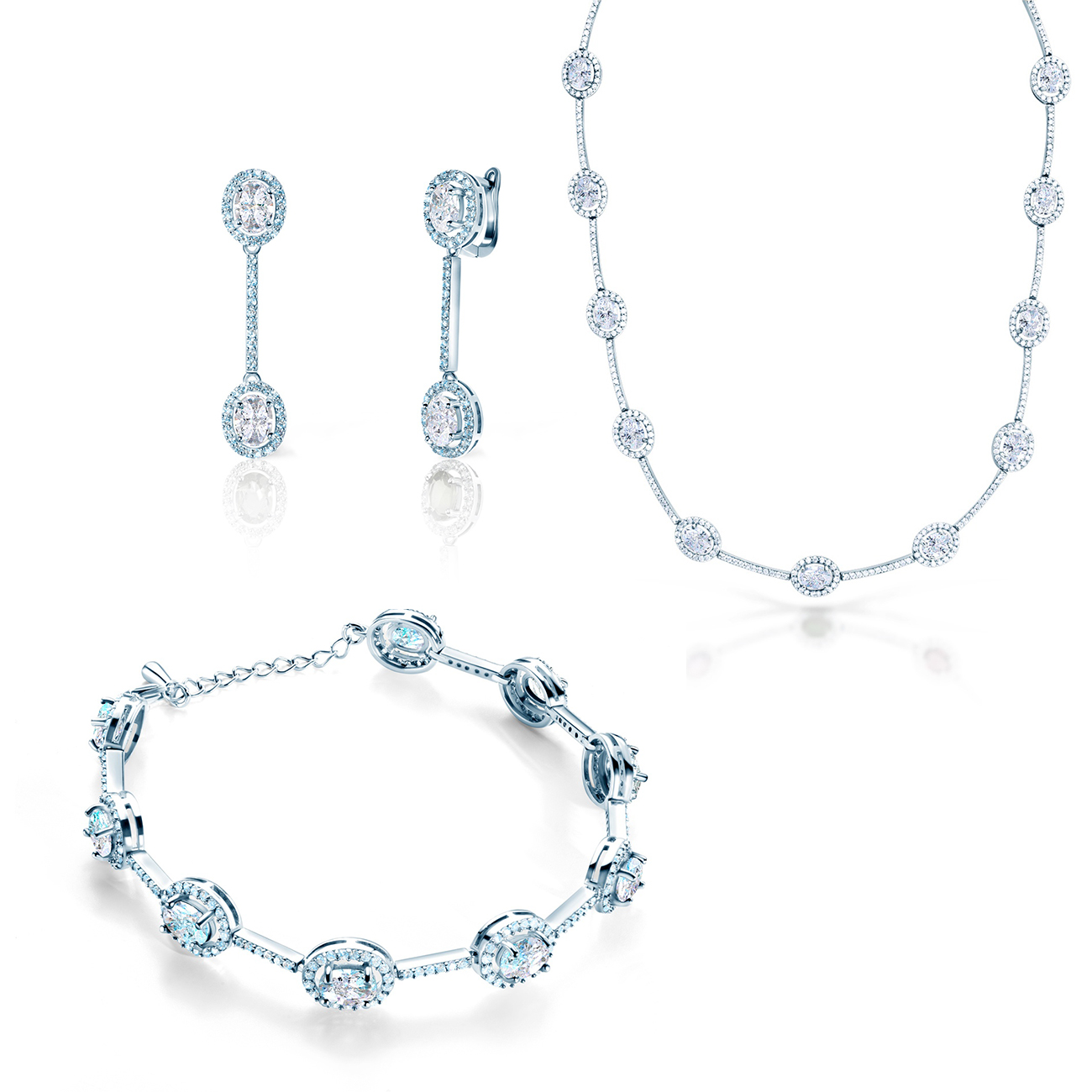 Set nakita Swan Lake: bijelo zlato, dijamanti