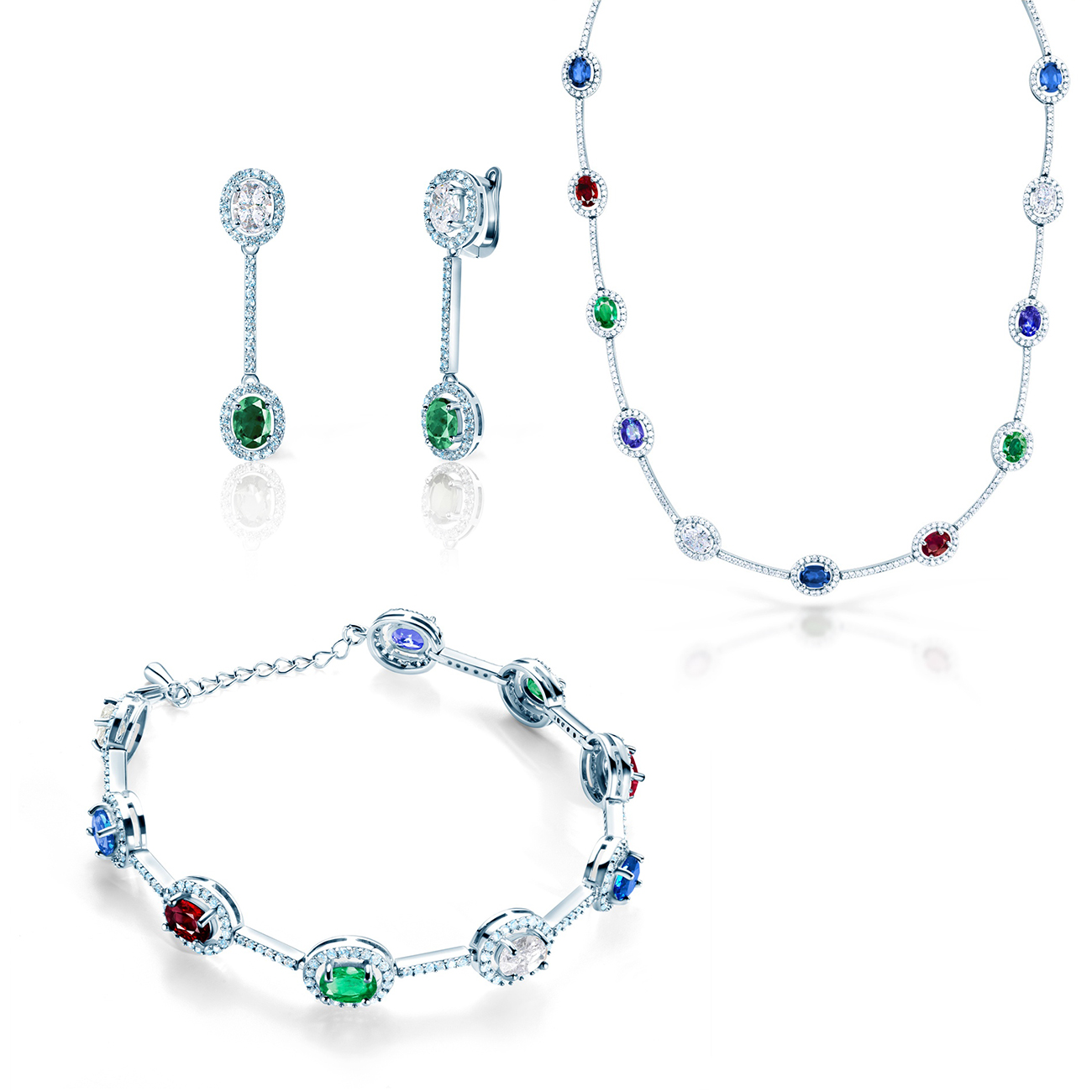 Set nakita Swan Lake: bijelo zlato, dijamanti