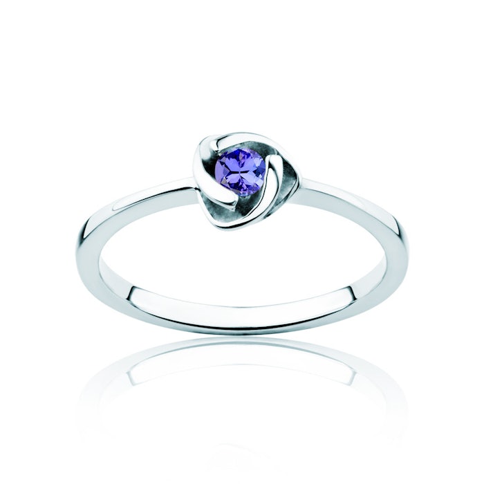 Blue Lagoon gyűrű: fehérarany és tanzanit