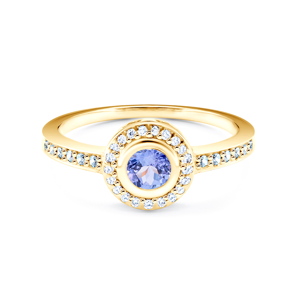 Ring Blue Lagoon: Gold, Tansanit