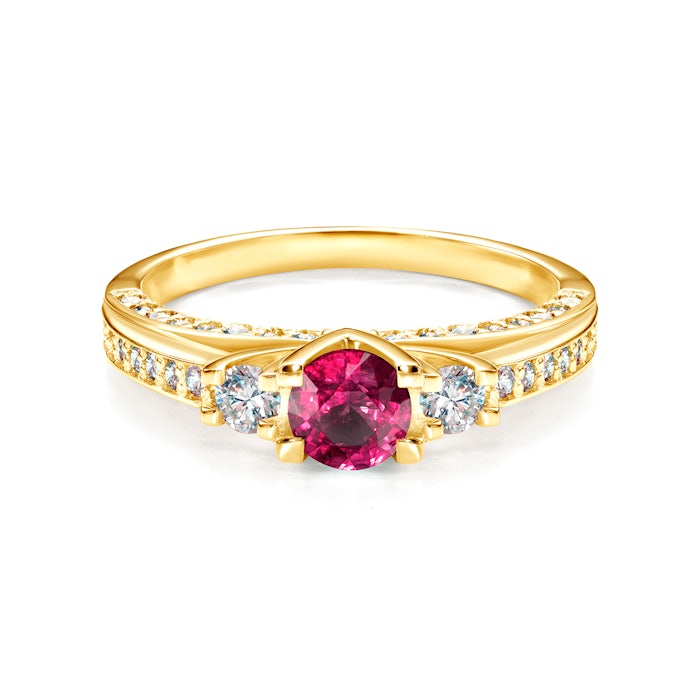 Red Passion gyűrű: arany és rubin
