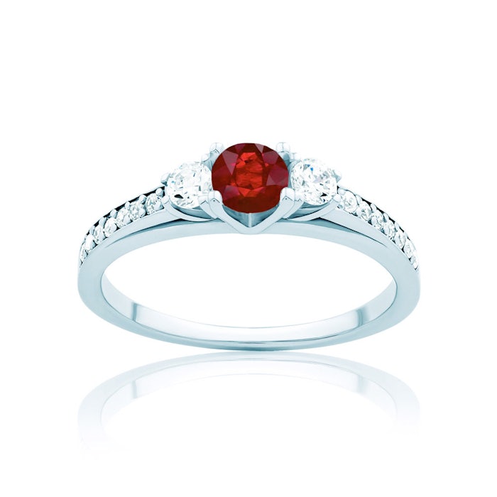 Red Passion gyűrű: fehérarany és rubin