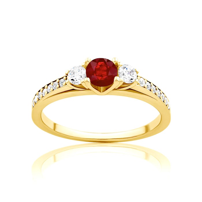 Red Passion gyűrű: arany és rubin