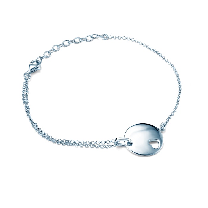 SAVICKI karkötő medállal - szív: ezüst