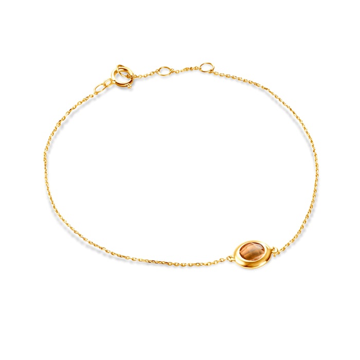 SAVICKI karkötő: arany és citrin