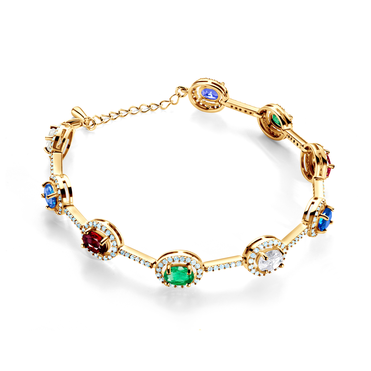 Гривна Swan Lake: злато, диаманти