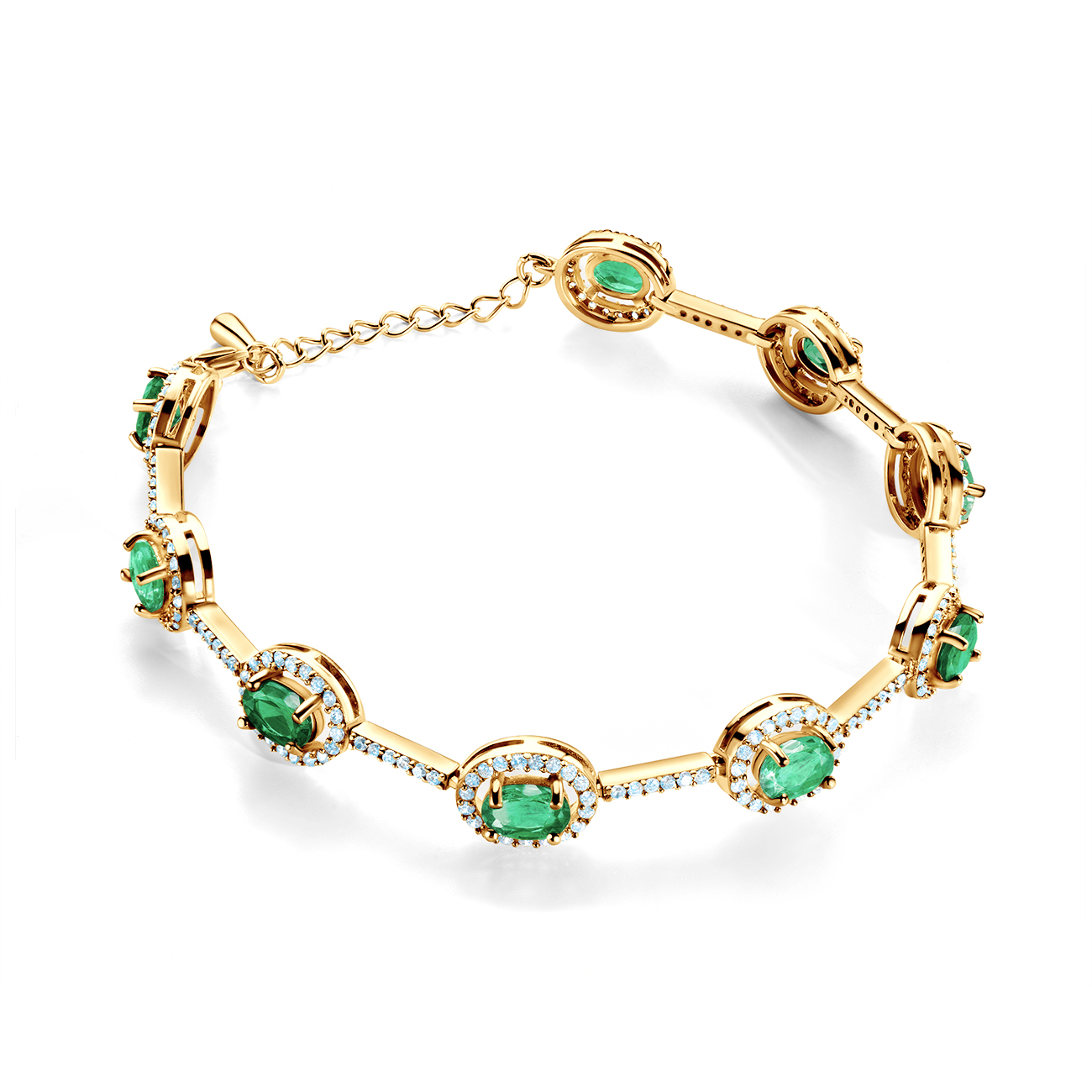 Βραχιόλι με την Λίμνη των Κύκνων: λευκός χρυσός, διαμάντια