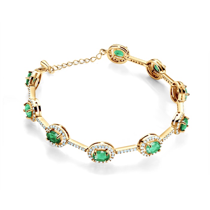 Swan Lake karkötő: sárga arany és smaragdok