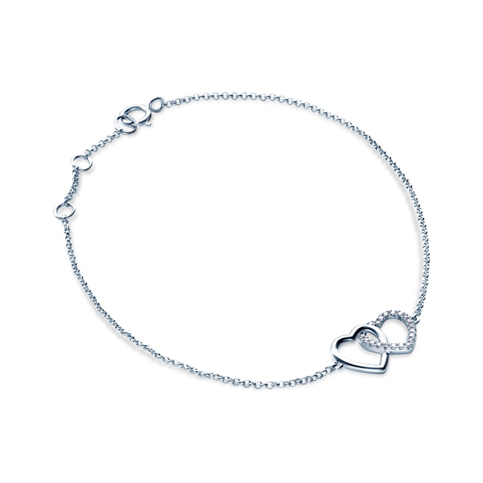 SAVICKI karkötő szívvel: fehérarany és gyémántok