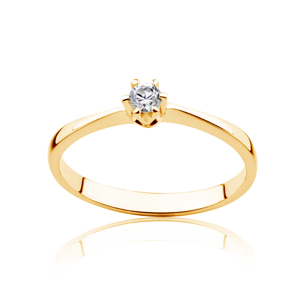 Triumph of Love Collection | Solitaire Engagement Ring: gold, diamond