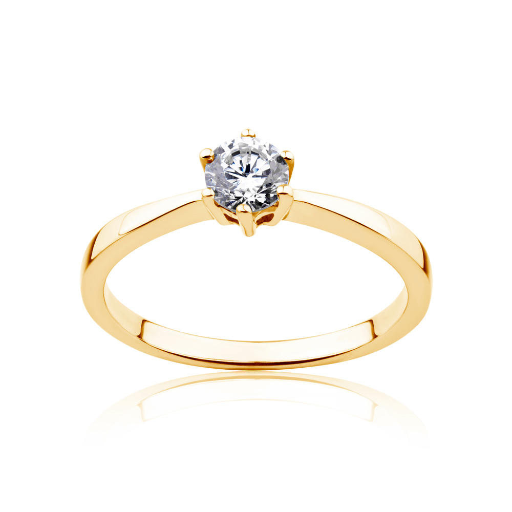 Каблучка для заручин Triumph of Love: золото, діамант