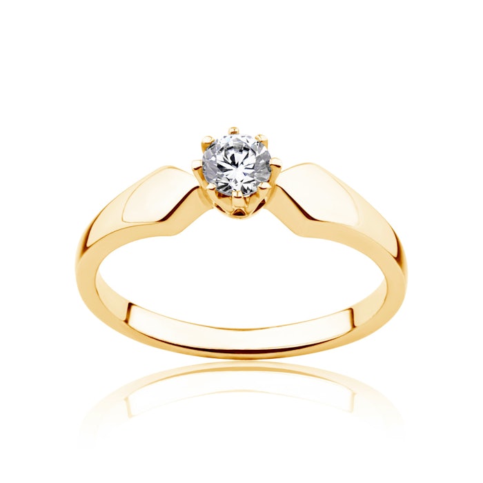 Каблучка для заручин Triumph of Love: золото, діамант