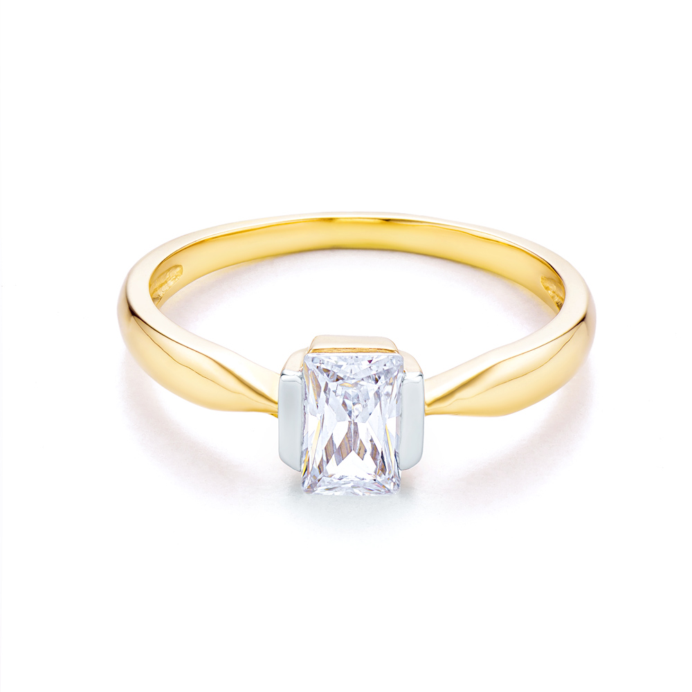 Zaručnički prsten SAVICKI: zlato, cirkonij