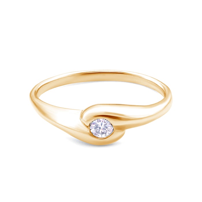 SAVICKI eljegyzési gyűrű: arany és gyémánt