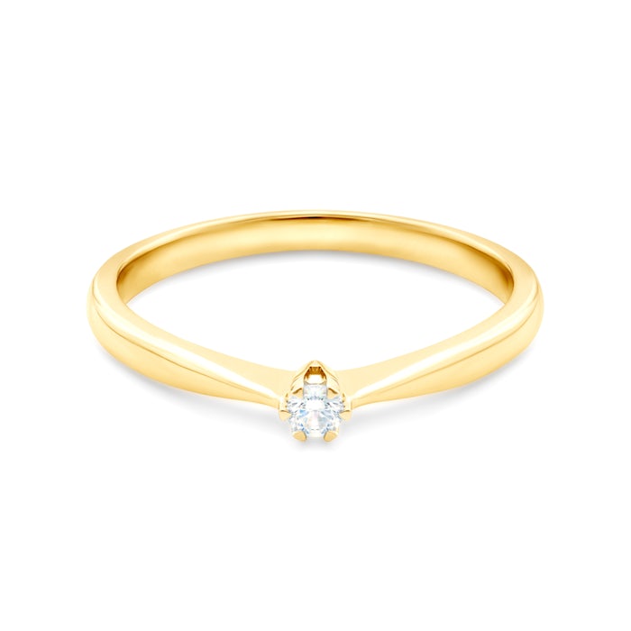 SAVICKI eljegyzési gyűrű: arany és gyémánt