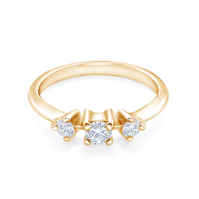 SAVICKI eljegyzési gyűrű: arany és gyémánt