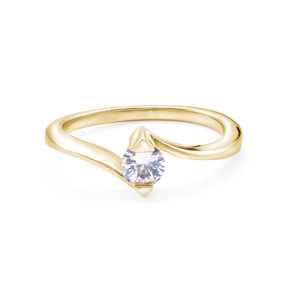 Δαχτυλίδι Αρραβώνων Έντασης: χρυσό, διαμάντι