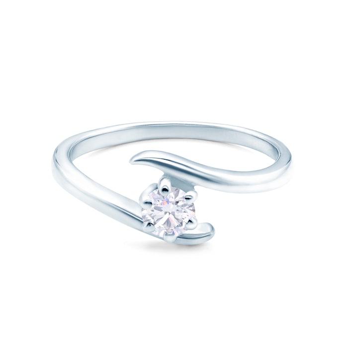 SAVICKI eljegyzési gyűrű: fehérarany és gyémánt