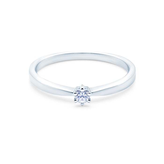 SAVICKI eljegyzési gyűrű: fehérarany és gyémánt