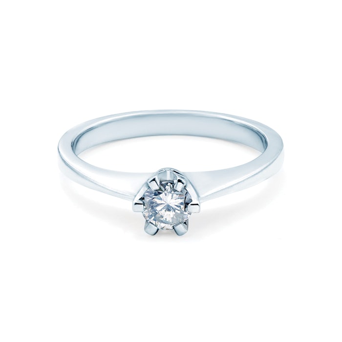 SAVICKI eljegyzési gyűrű: fehérarany és gyémánt