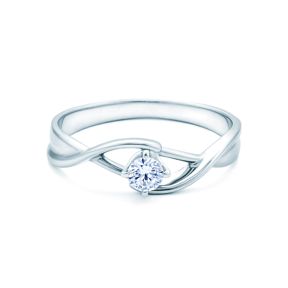 Verlobungsring SAVICKI: Weißgold, Diamant