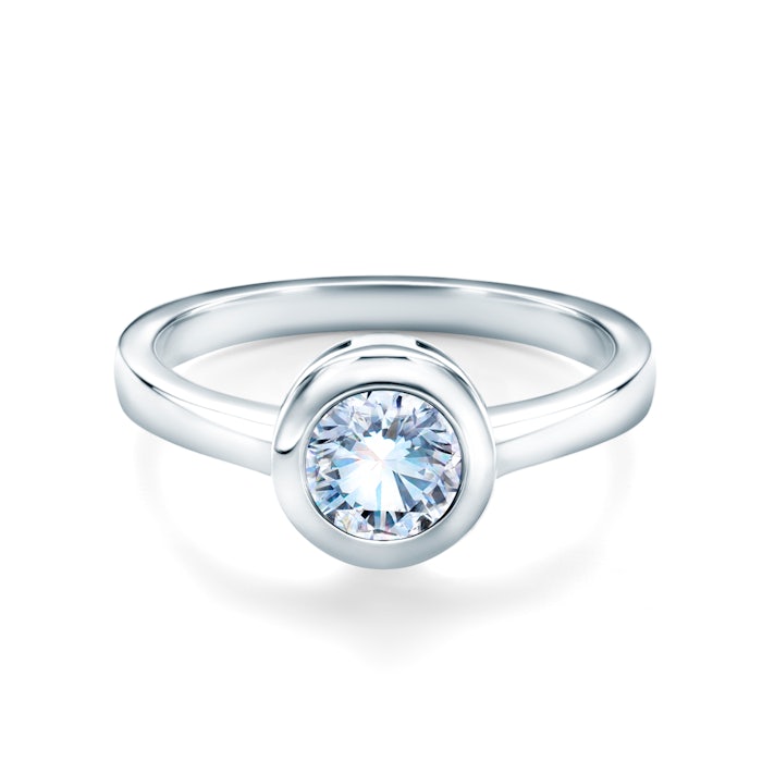 SAVICKI eljegyzési gyűrű: platina és gyémánt