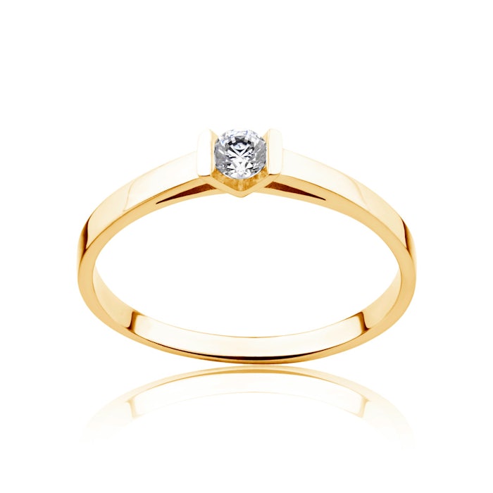 Inel de logodnă SAVICKI: aur, diamant