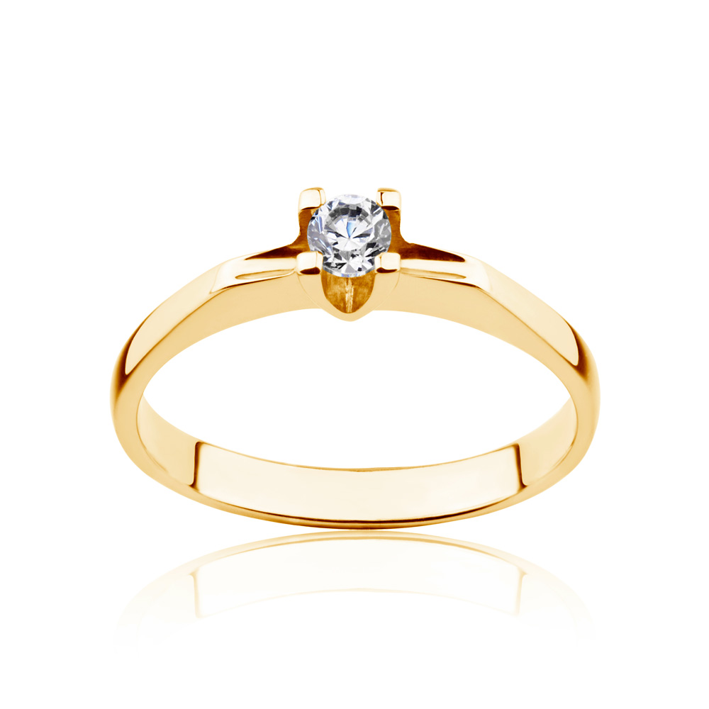 Verlobungsring Savicki: Gold, Diamant