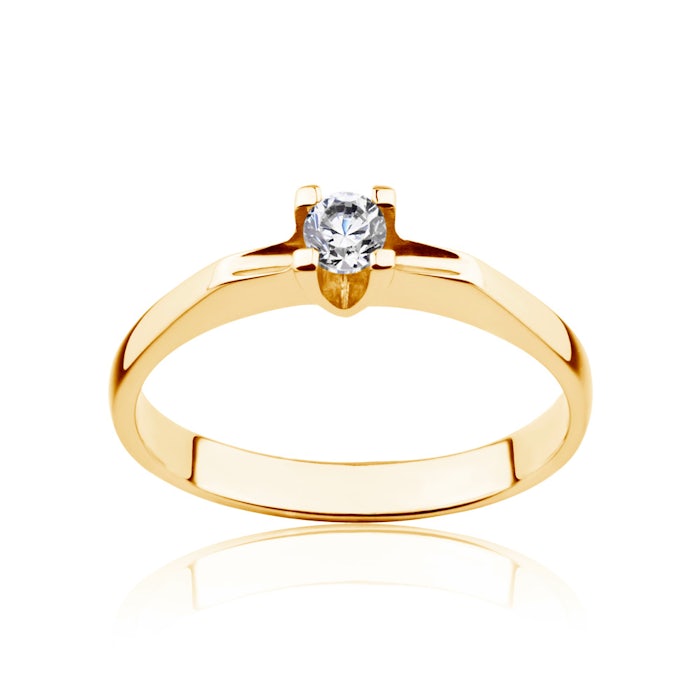 SAVICKI eljegyzési gyűrű: arany és gyémánt