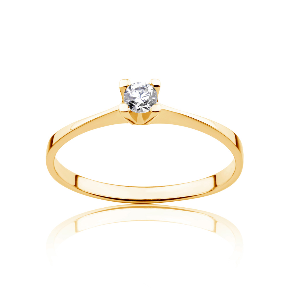 Verlobungsring Savicki: Gold, Diamant