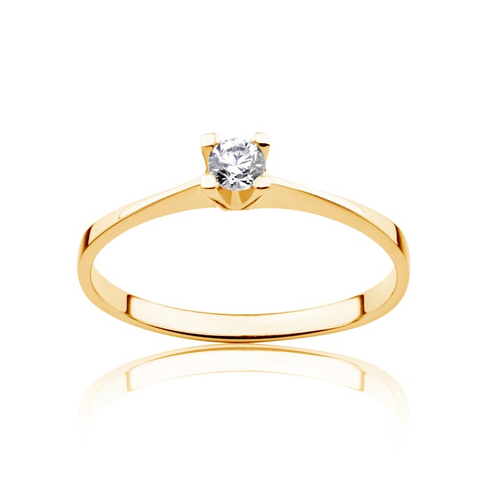 SAVICKI eljegyzési gyűrű: arany és gyémánt