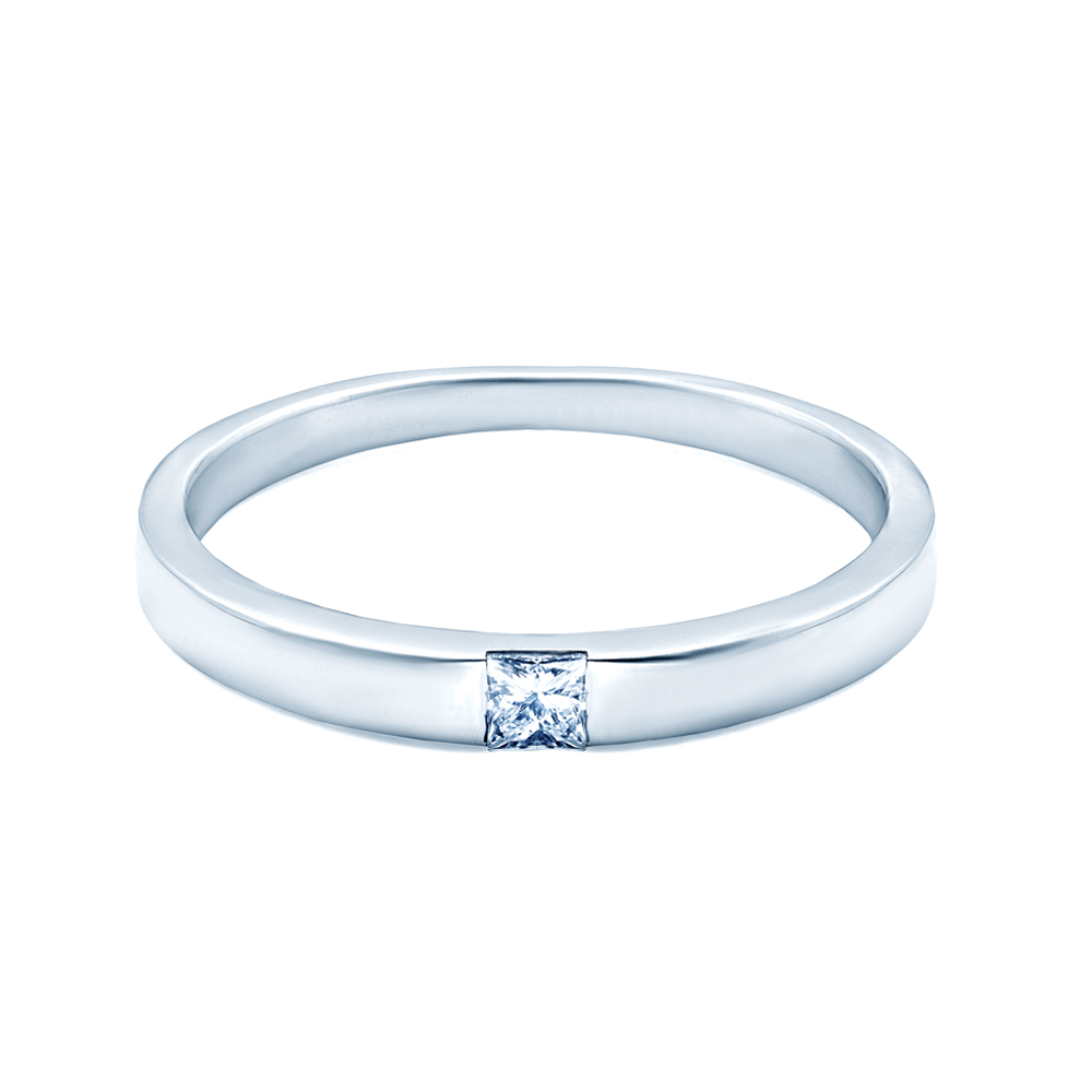 Verlobungsring SAVICKI: Weißgold, Diamant