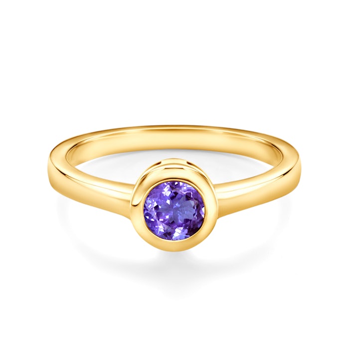 Verlobungsring SAVICKI: Gold, Tansanit