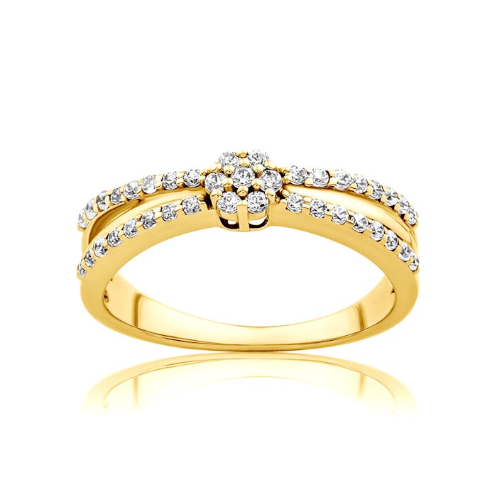 SAVICKI eljegyzési gyűrű: arany és gyémántok