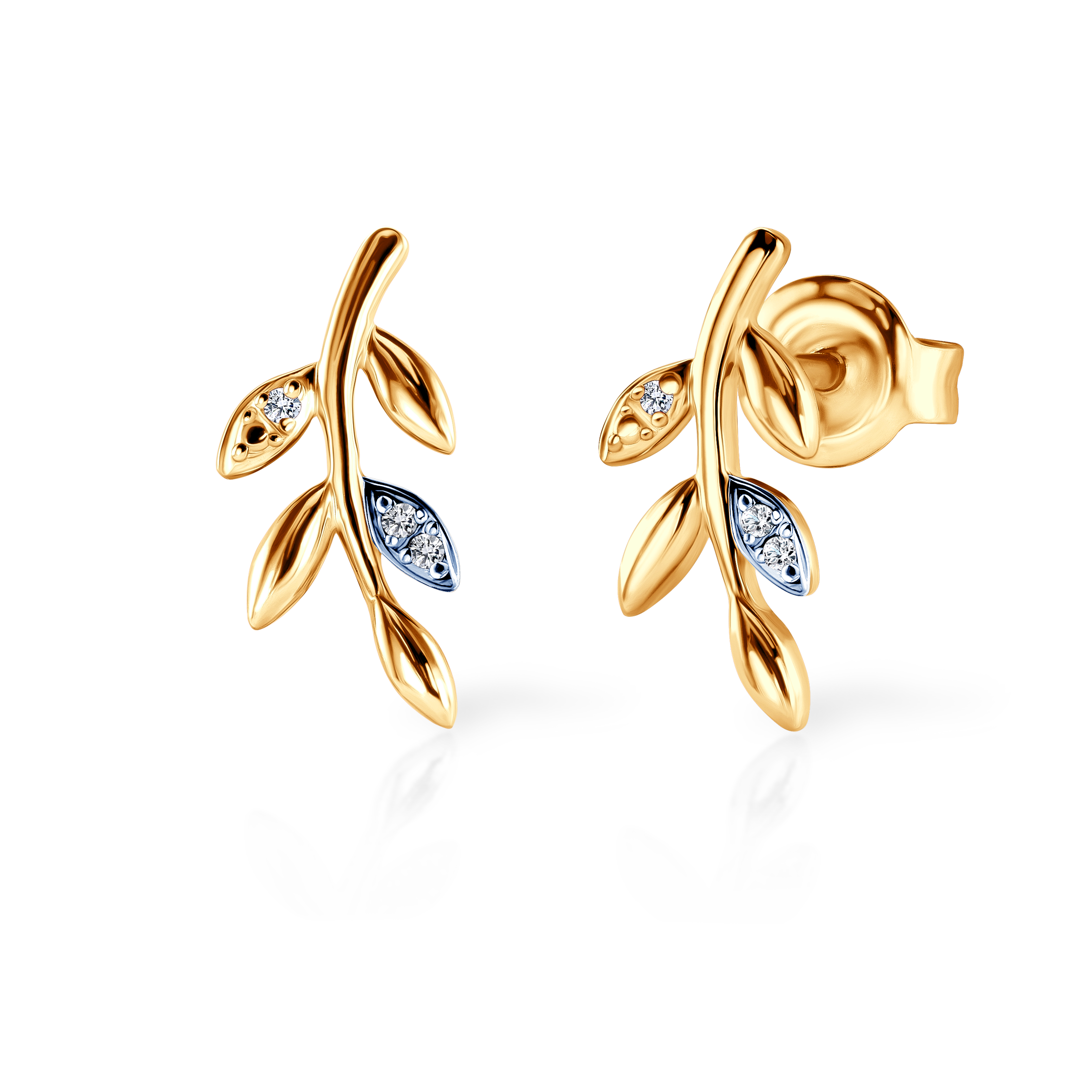 SAVICKI earrings: gold, diamonds