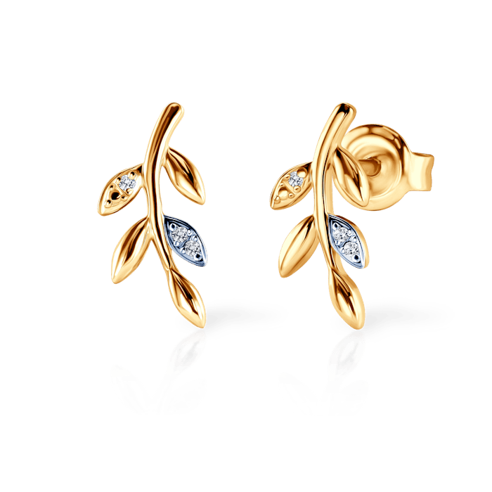 Cercei SAVICKI: aur, diamante