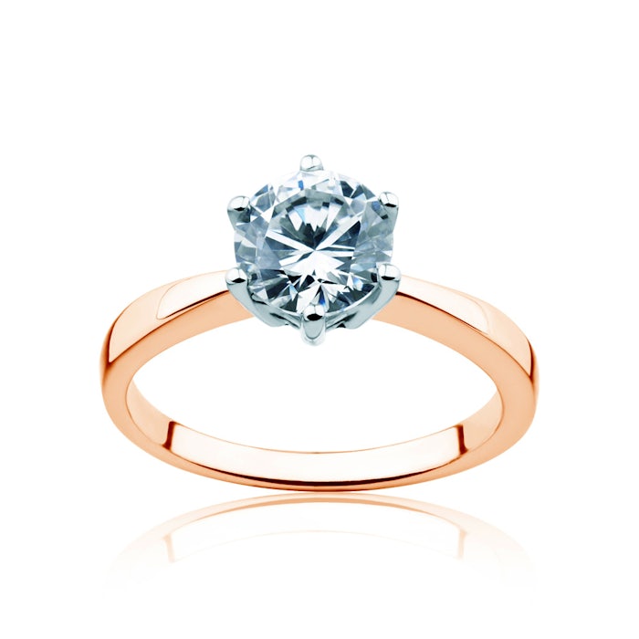 SAVICKI eljegyzési gyűrű: kétszínű arany, gyémánttal