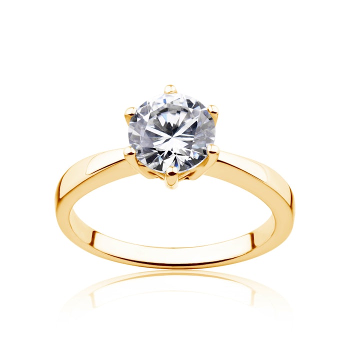 Verlobungsring SAVICKI: Gold, Diamant