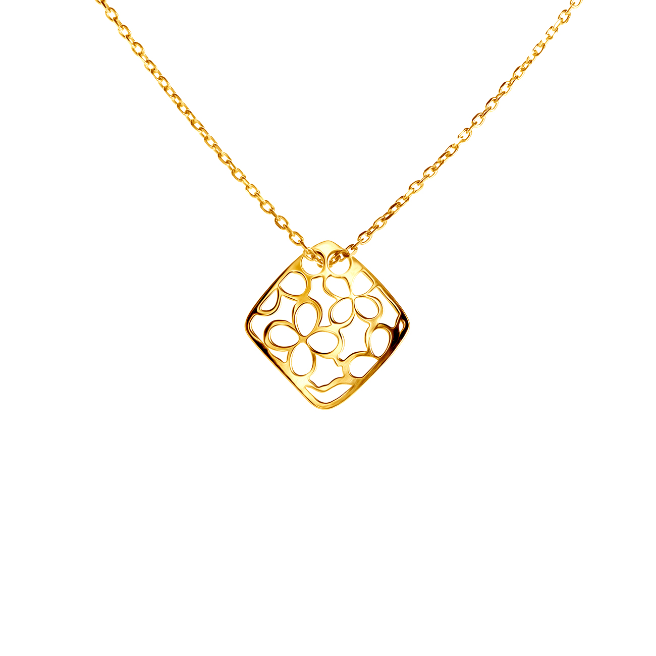 Намисто «знаменитість» квітка Savicki: срібло позолочене