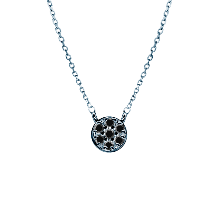 SAVICKI nyaklánc: fehérarany fekete gyémántokkal